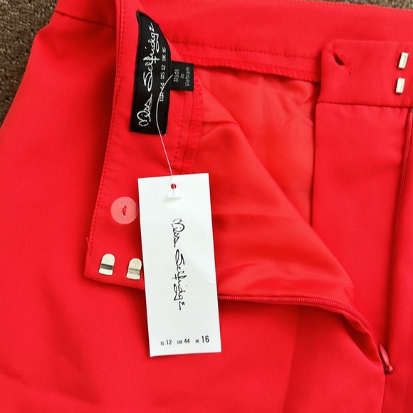 Miss selfridge split hem tailored mini skirt size US 12 - Picture 9 of 9